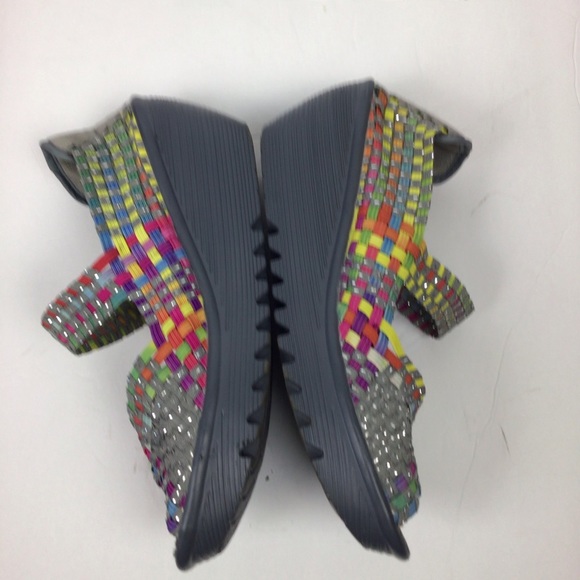 Bernie Mev pull-on multicolored wedges-Hallie -41 - Picture 4 of 8